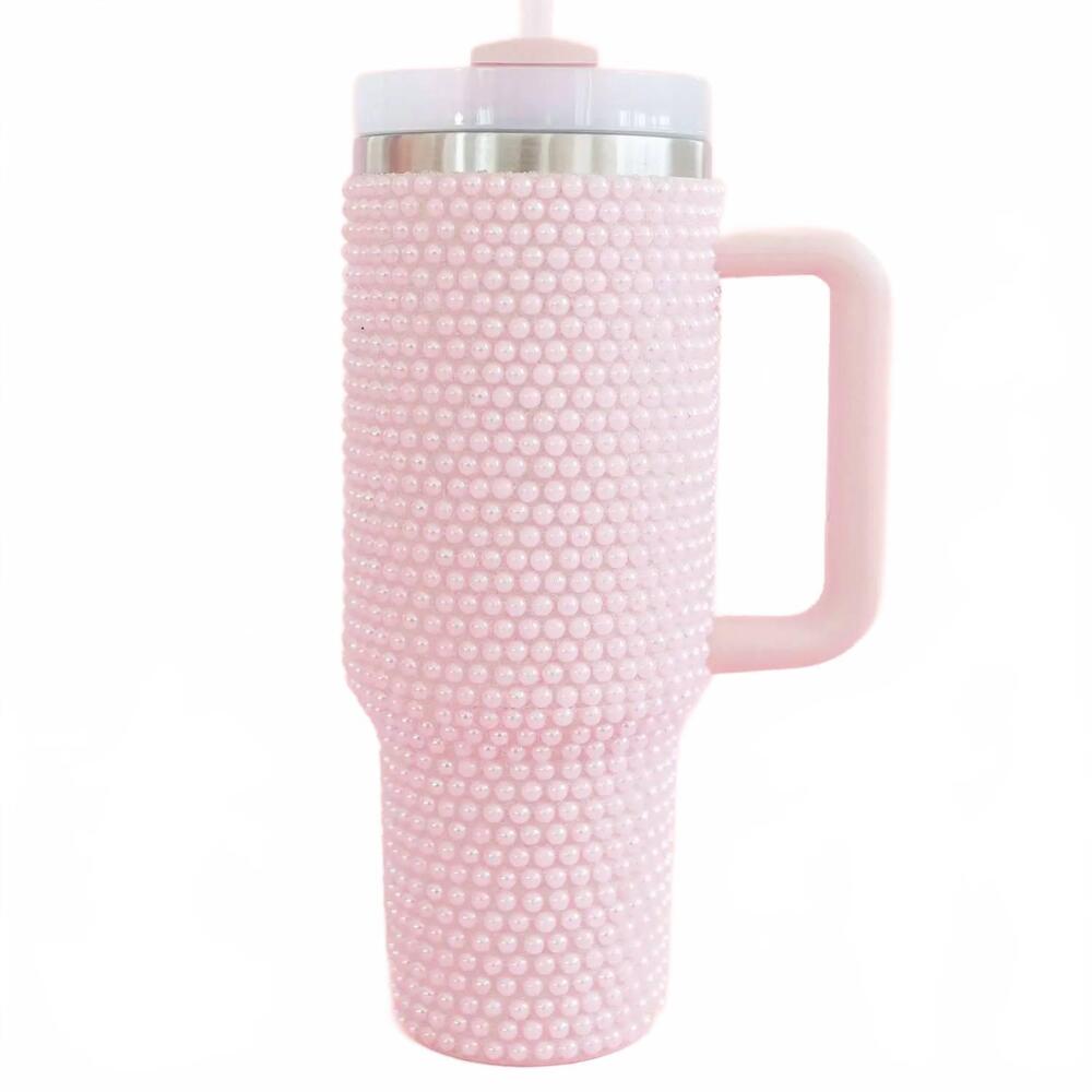 NEW ROCK PAPER SCISSORS stainless steel tumbler - 40oz in pink